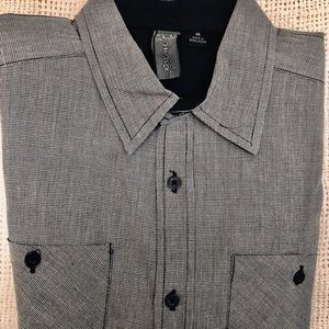 Long sleeve shirts, grey and black.